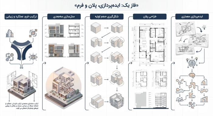 فاز یک: ایده پردازی، پلان و فرم